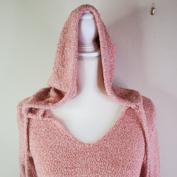Crave Fame Juniors Blush Hooded Sweater XS - Picture 5 of 10
